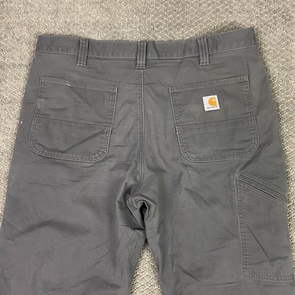 Carhartt Rugged Flex Relaxed Fit Canvas Work Pants Men's 38 x 30 Fits 39x29 Gray - Picture 6 of 16